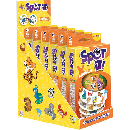 Spot It! Animals Edition – Eco Blister Pack (Multilingual) – Speed & Matching Game