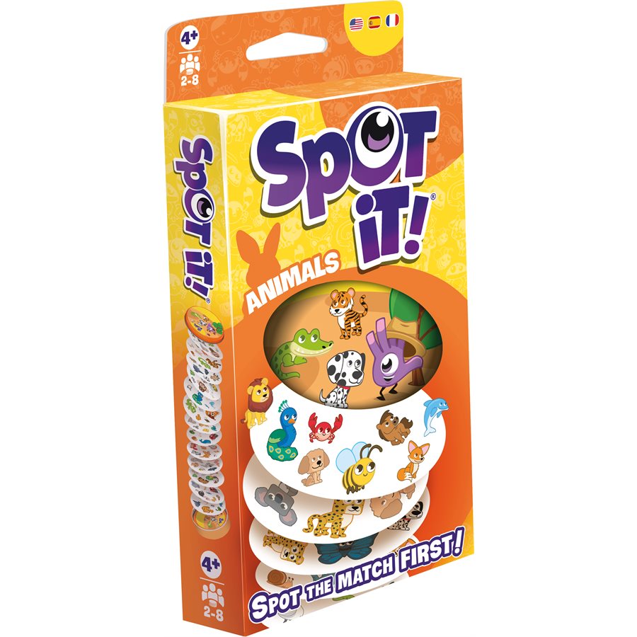 Spot It! Animals Edition – Eco Blister Pack (Multilingual) – Speed & Matching Game