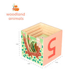 Woodland Animal Wooden Stacking Cubes (FSCÂ®)