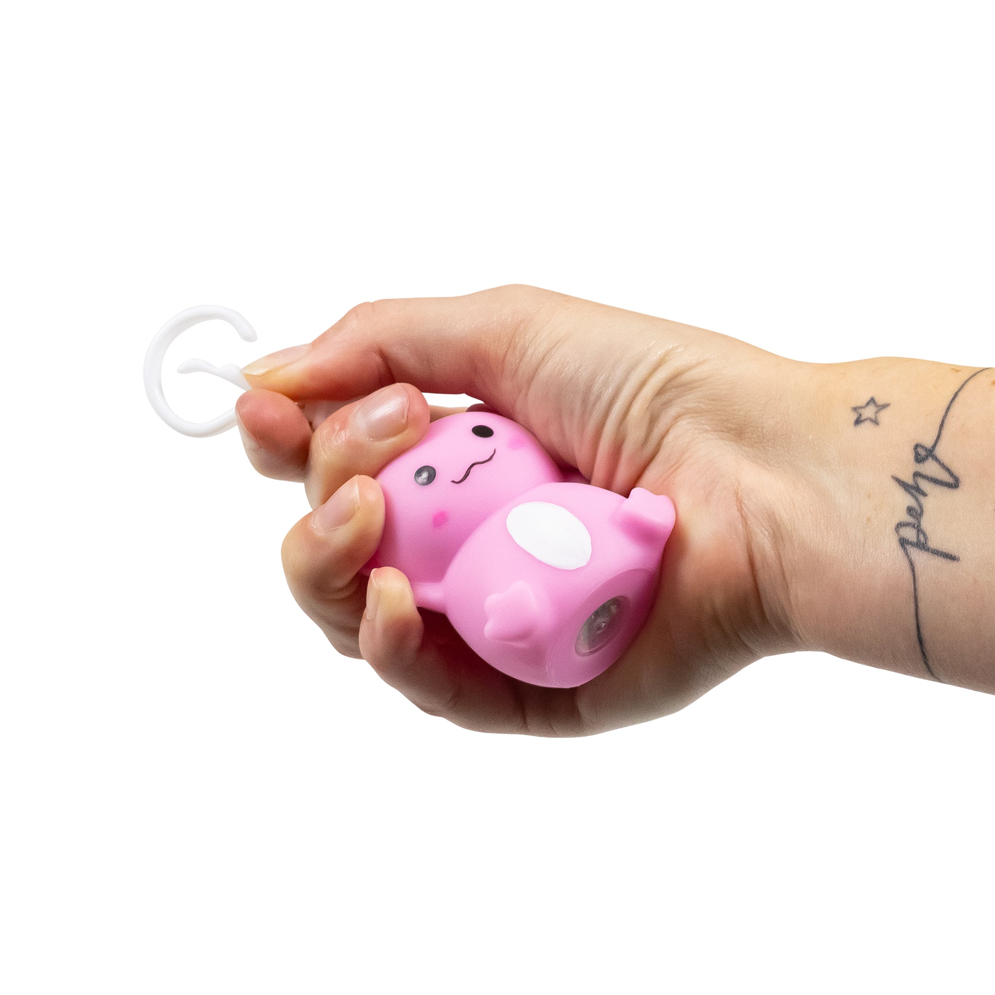 Axolotl Light Up Keychain