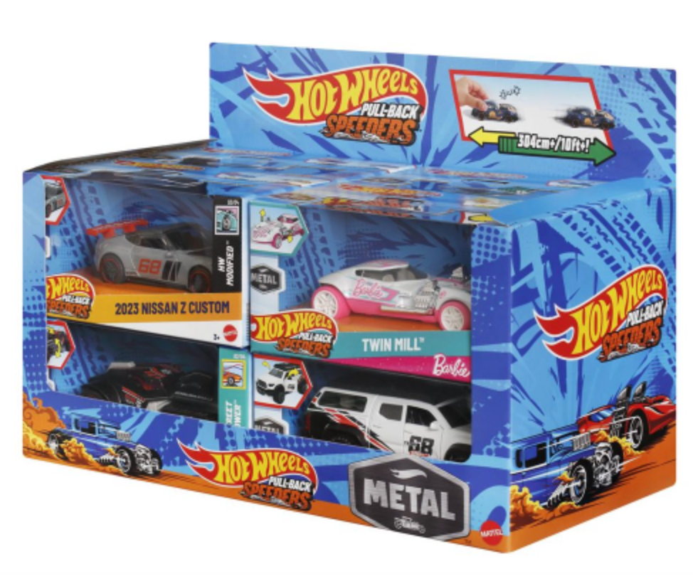 Hot Wheels Diecast 1:43 Pullback Vehicle Asst