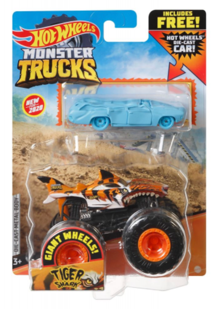 Hot Wheels - Monster Truck 1:64 Die-cast Truck ( + Car ) Asst