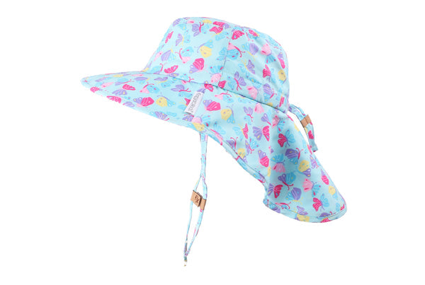 Sun Hat Neck Cape - Butterfly