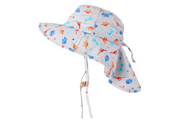 Sun Hat Neck Cape - Dino