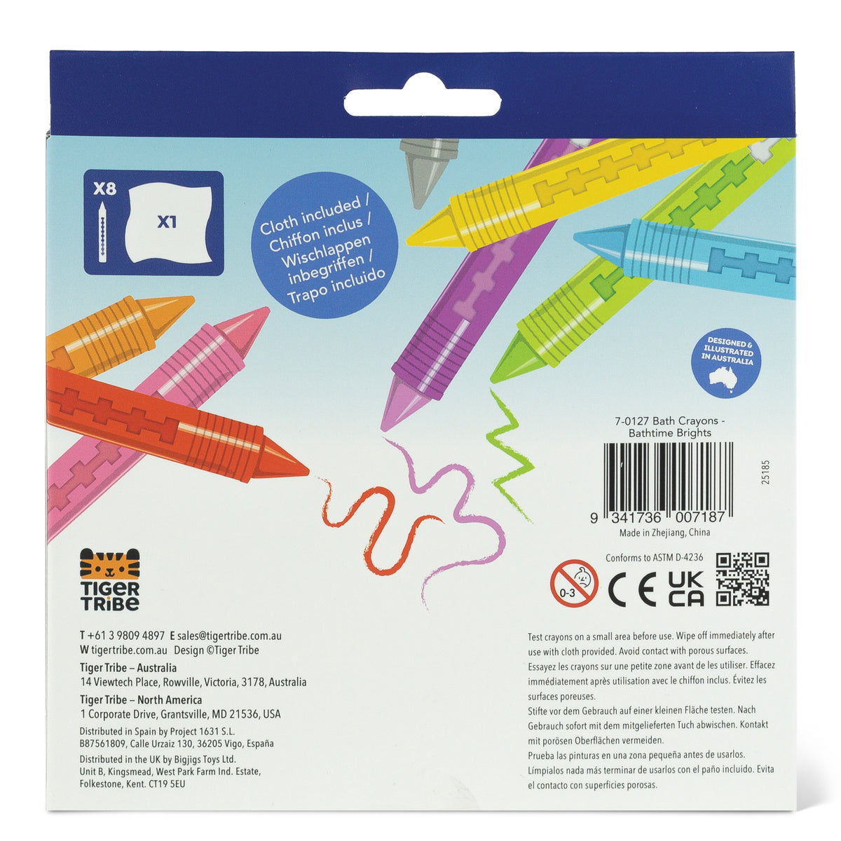 Bath Crayons contents