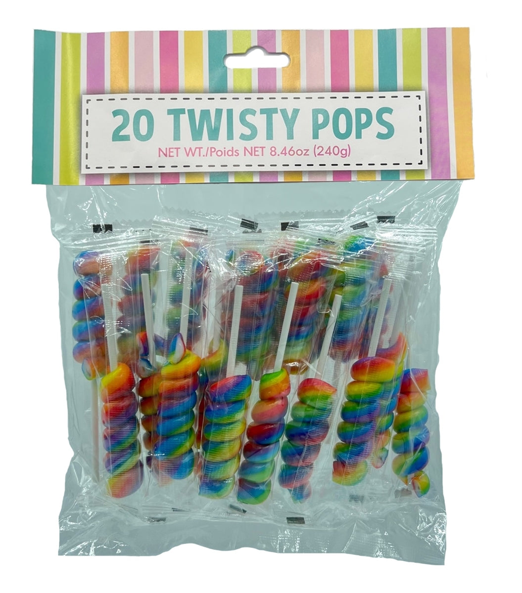 Rainbow Twisty Pop 20 CT