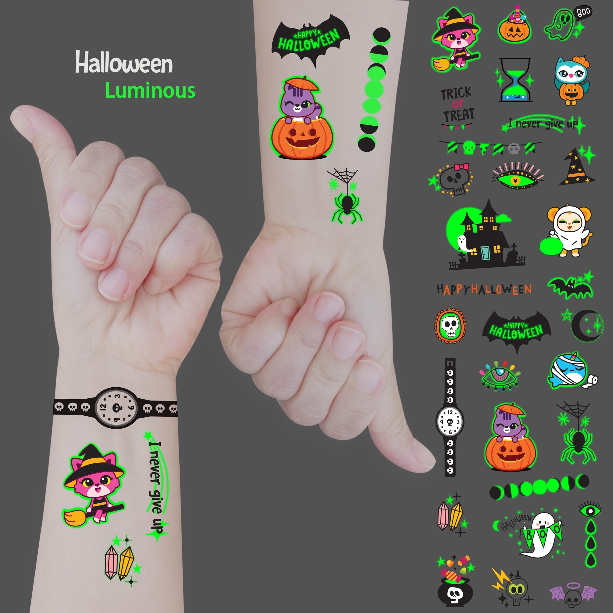 Suyon Temporary Tattoos - Holiday Pack (150)