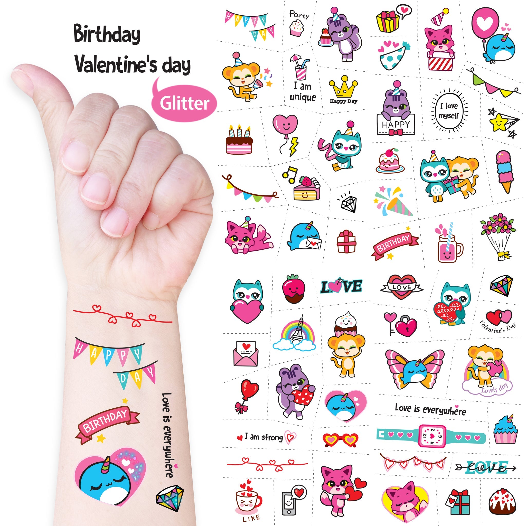 Suyon Temporary Tattoos - Holiday Pack (150)