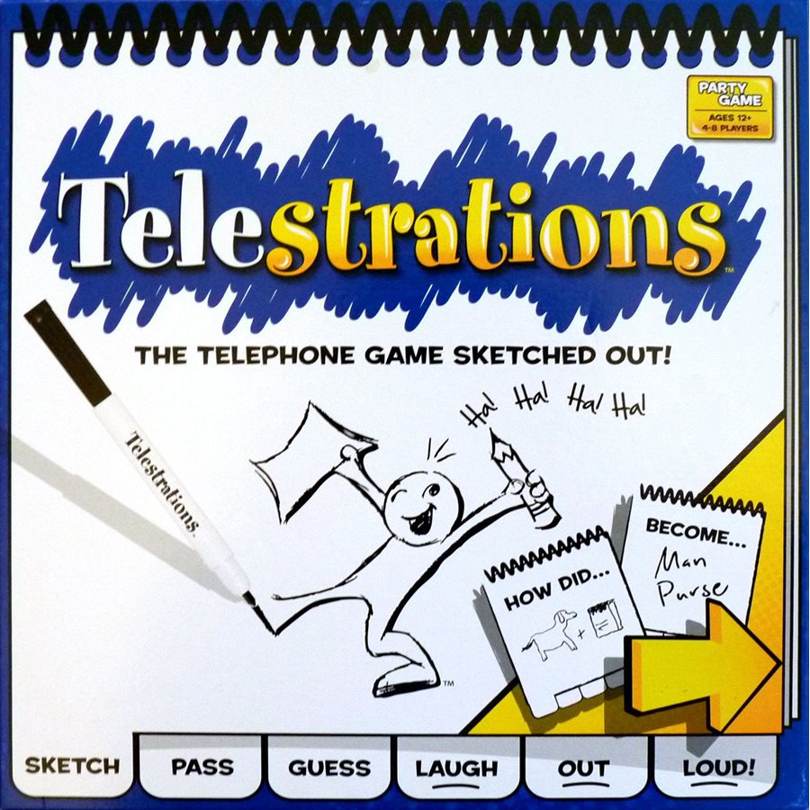 Telestrations Original (EN) – Fun Party Drawing Game for All Ages