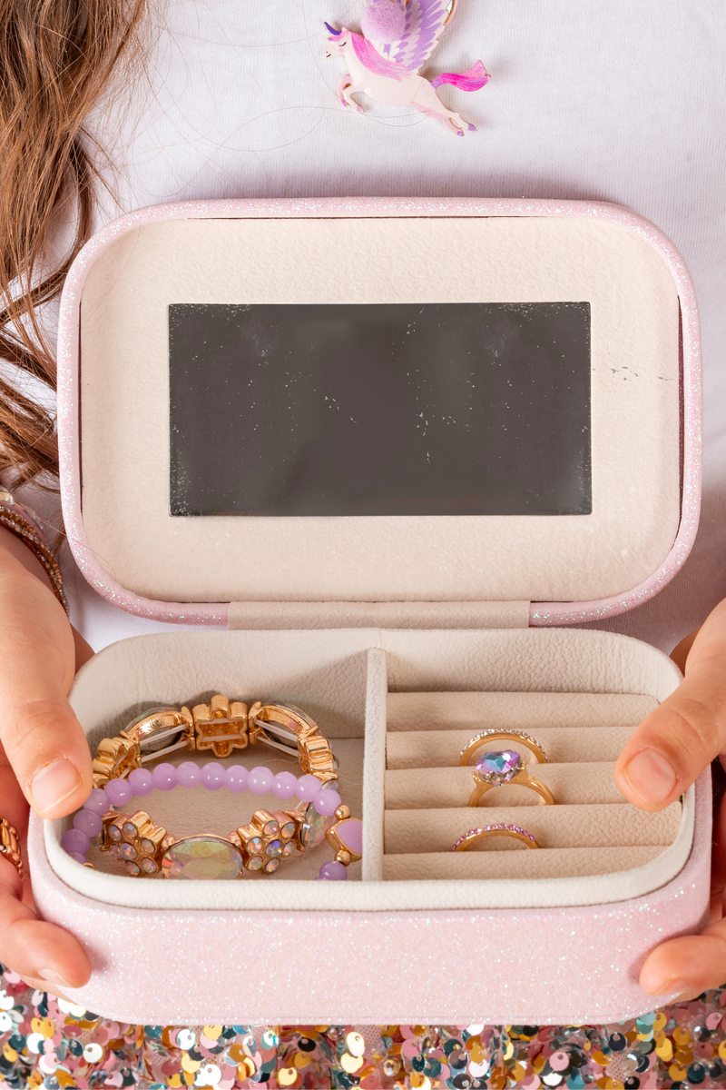 Pretty Precious Unicorn Jewelry Box in Irridescent