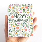 Eye Spy Flower Birthday Card