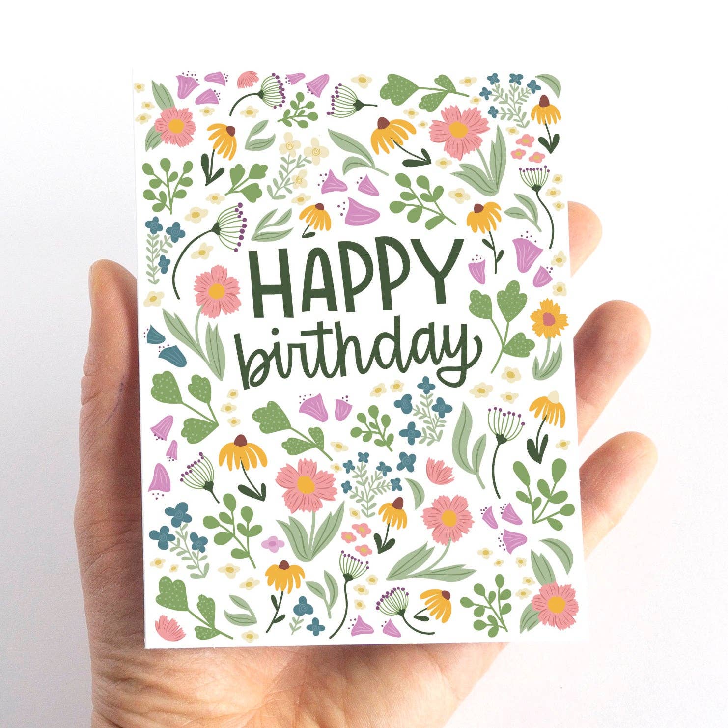 Eye Spy Flower Birthday Card