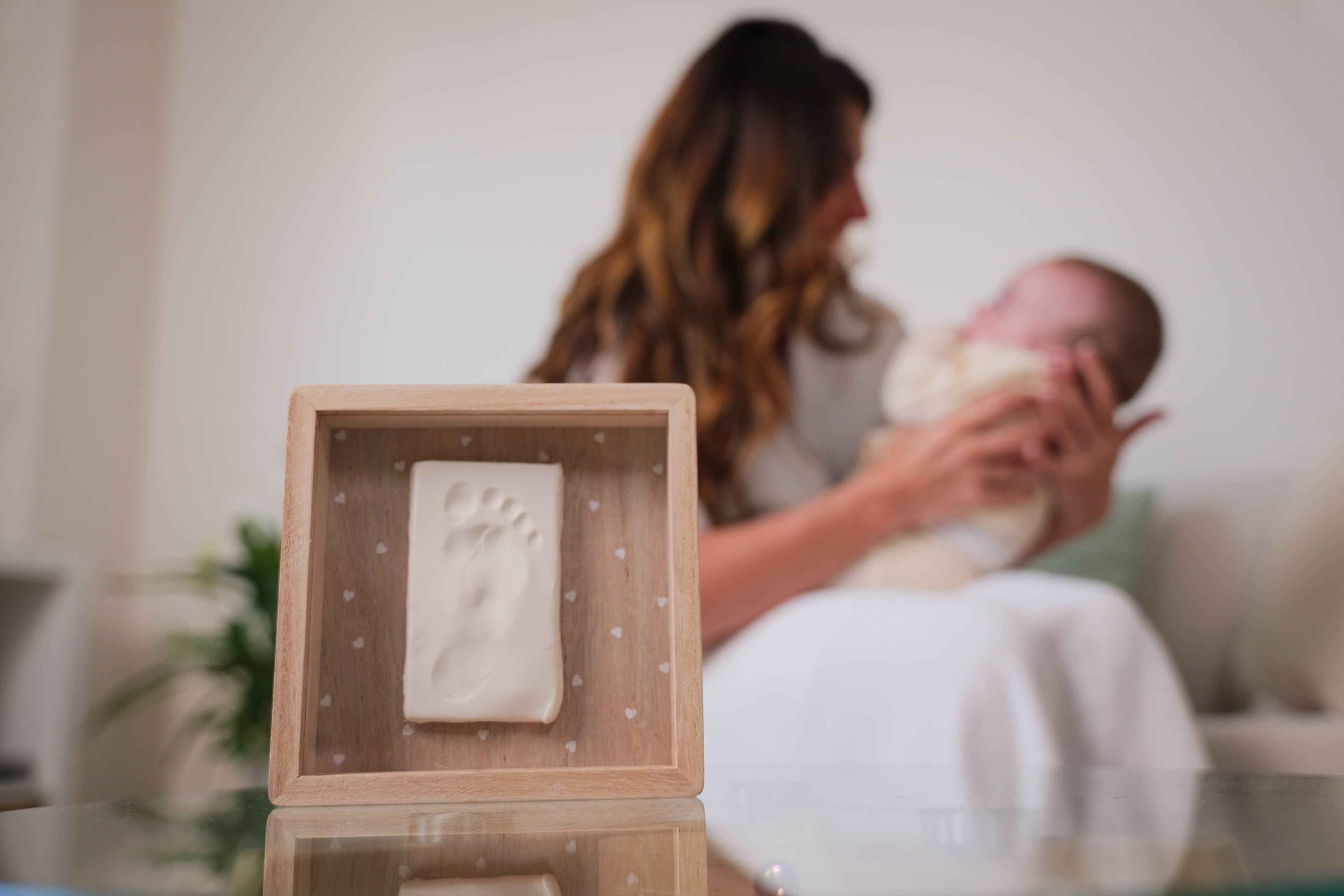 Print Box- Pretty Hearts|Baby Imprint Frame