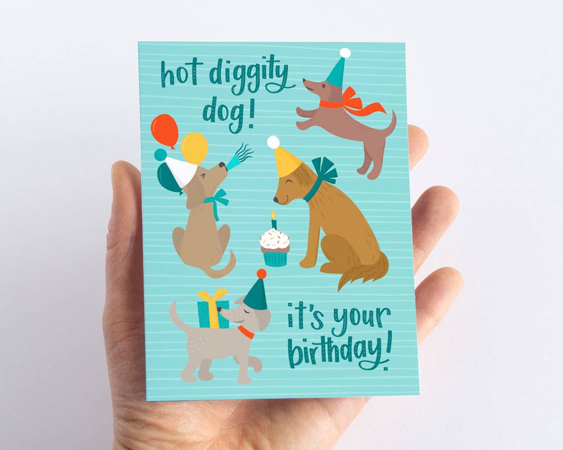Kids Dog Birthday Card