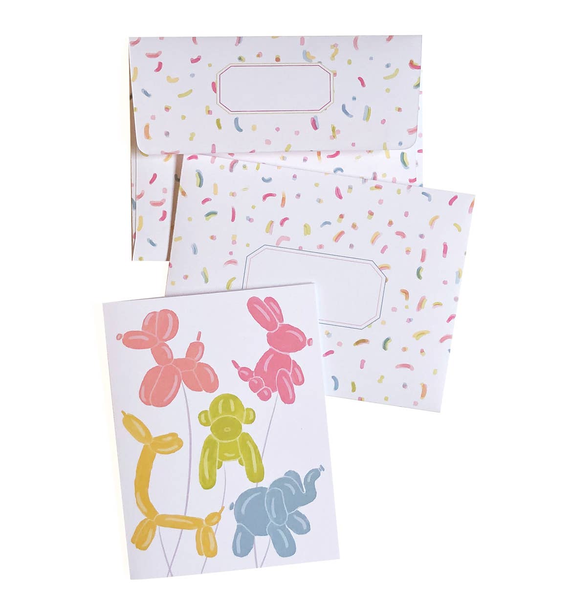 Animal Birthday Balloon Card - Fun Birthday Greeting