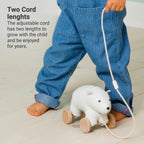 Pull Along Friends-Polar Bear - Wheeled Toy