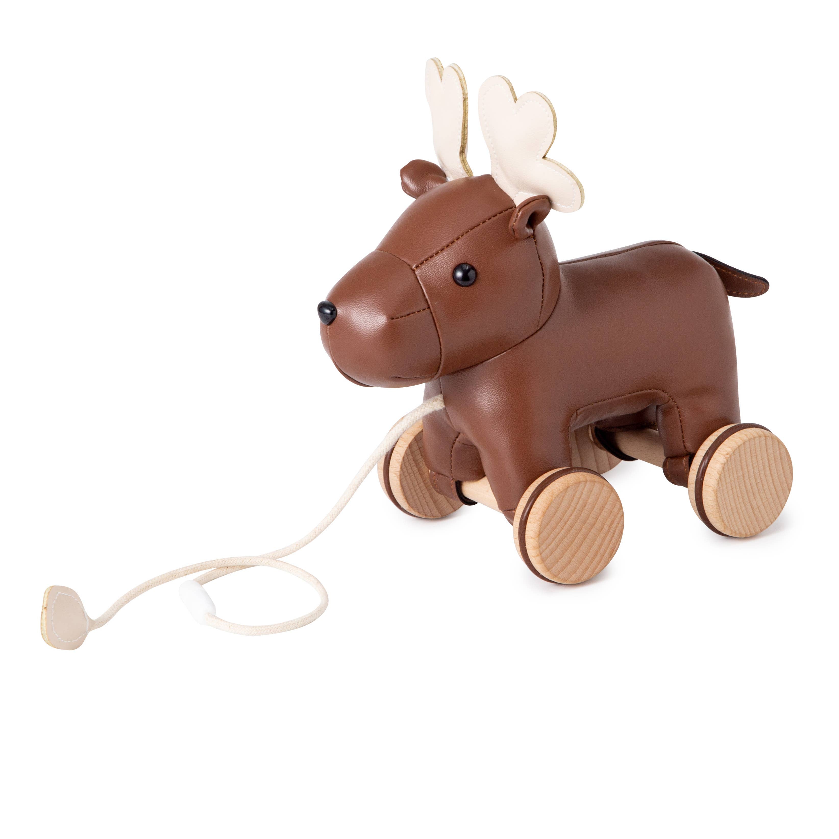 Pull Along Friends - Moose - Toy with Wheels