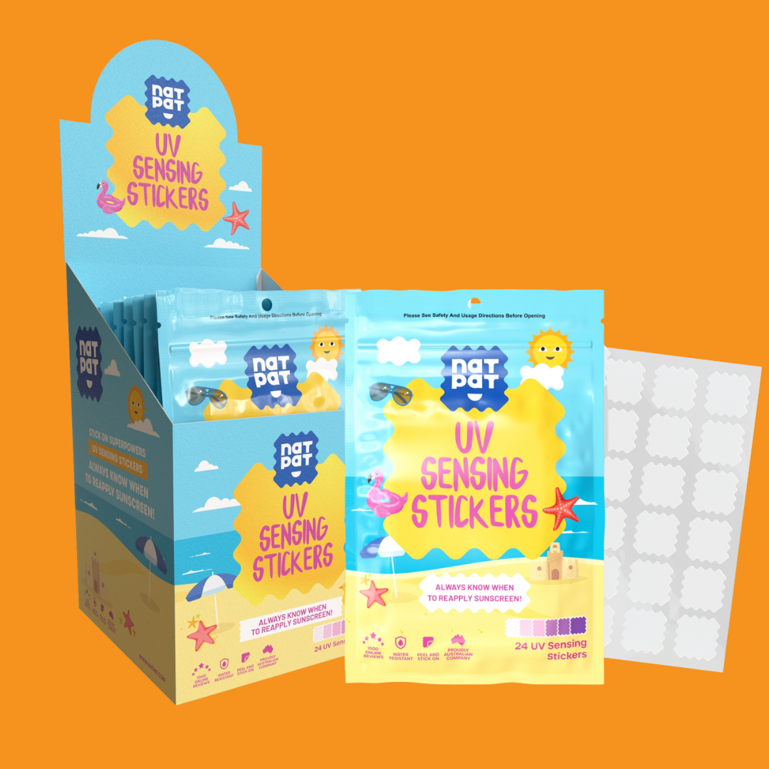 NATPAT UV Stickers: Sunscreen Reminder, Natural Patch