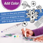 Pop Up Colouring Pansy