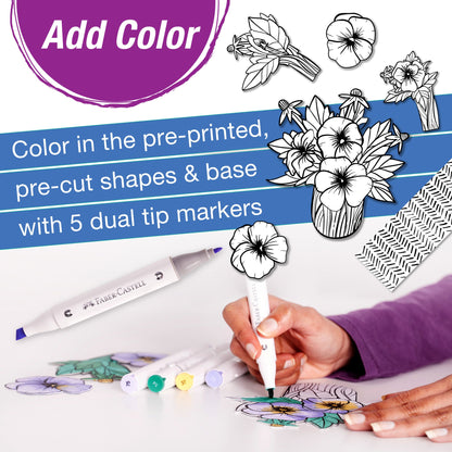 Pop Up Coloring Pansy