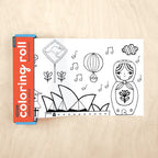 Around the World Mini Coloring Roll