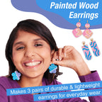 Painted Wood Earrings
