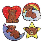 Sparkle Bears in the Clouds Stickers Nostalgia Inspired