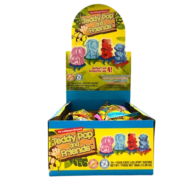 Exclusive Brands Teddy Pop & Friends 24x15g