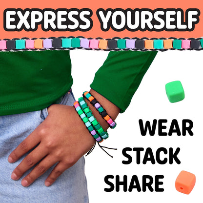 Mini Kit Woven Cube Bracelets