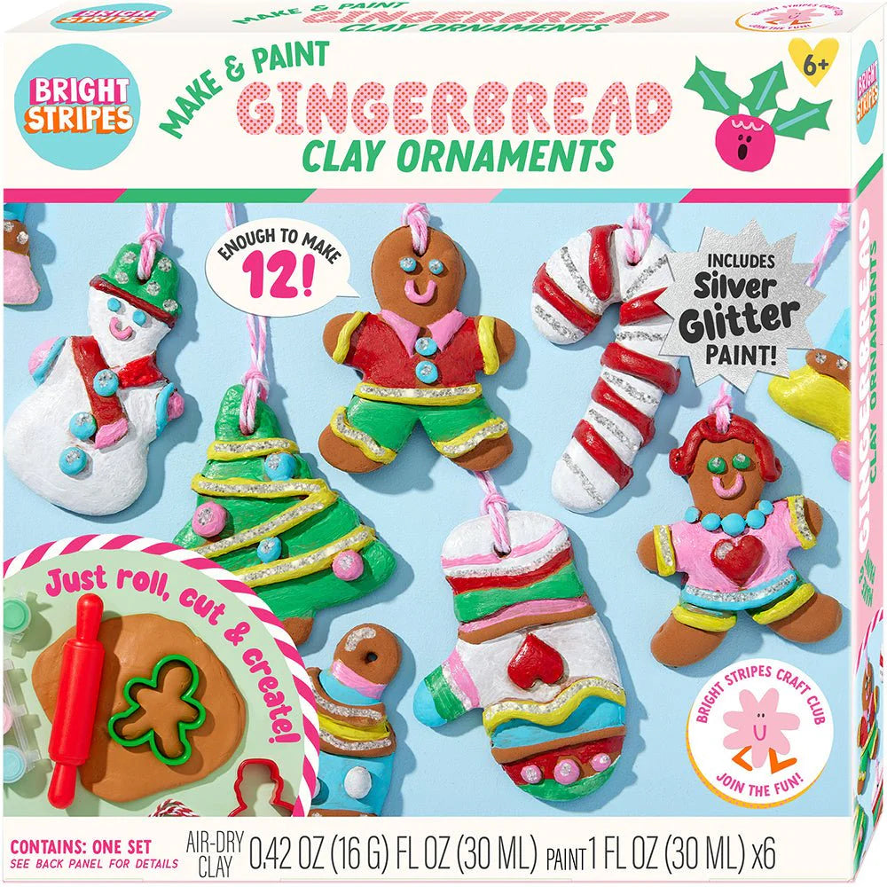 Make & Paint Gingerbread Clay Ornaments