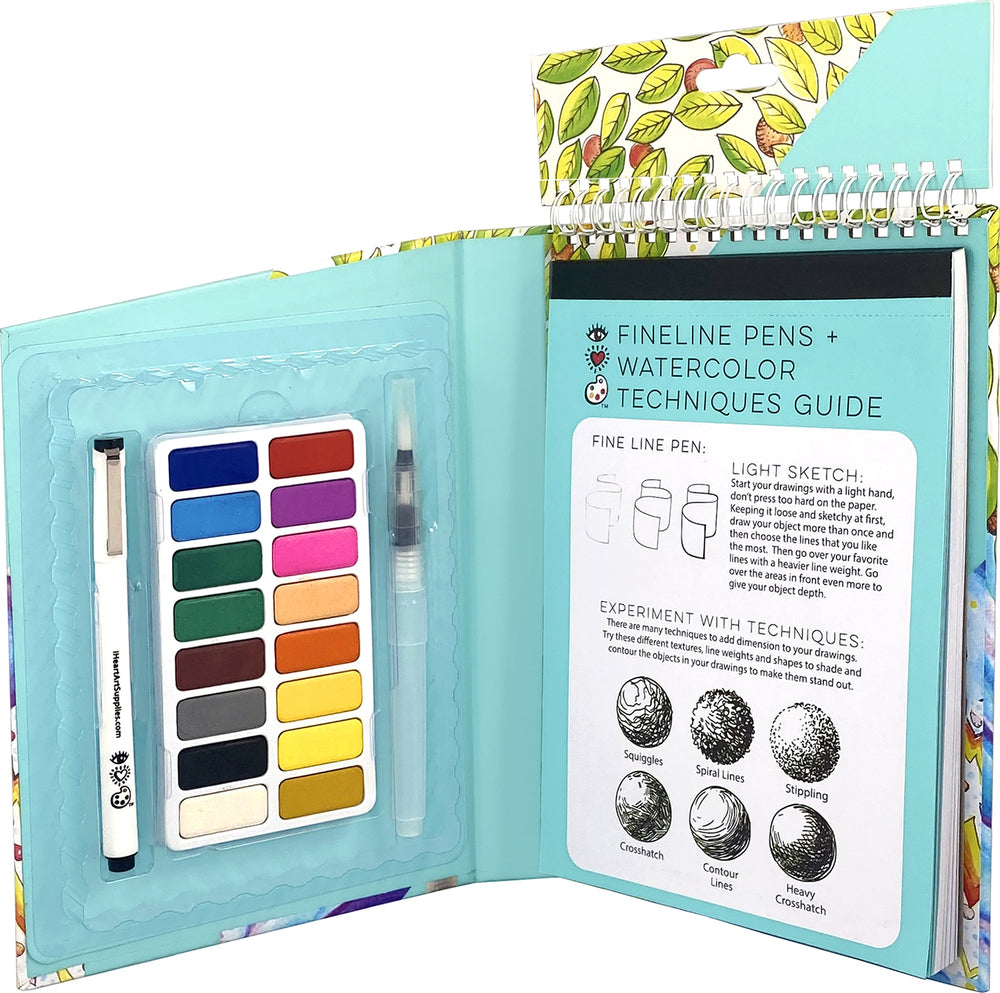 Travel Art Pack Watercolors + Pen