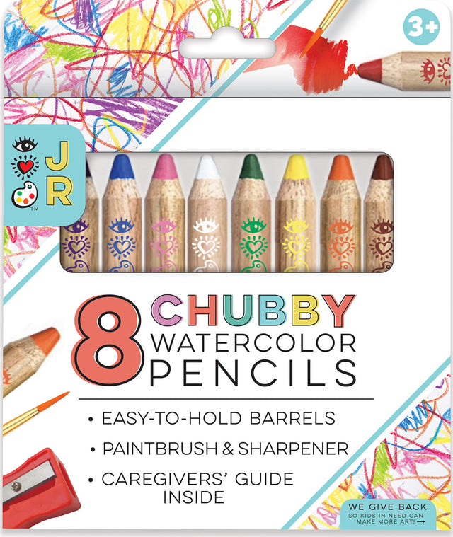 8 Chubby 2 in 1 Colored Pencils