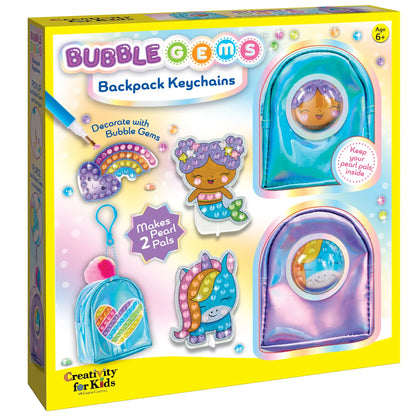 Bubble Gem Backpack Keychains Kit