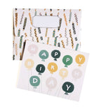 Birthday Balloons Greeting Card - Colorful & Eco-Friendly