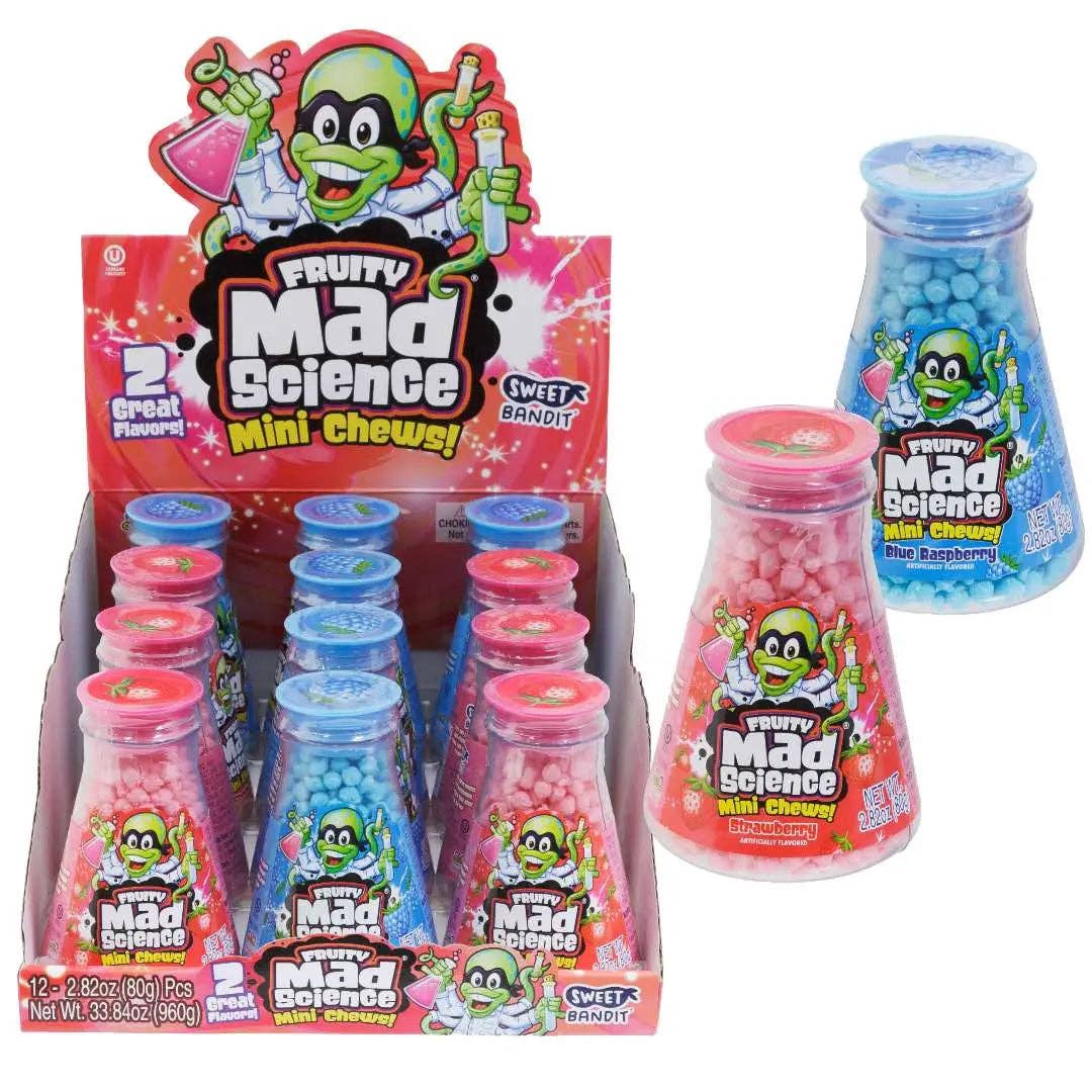 Fruity Mad Science Mini Chews 80g -case 12ct