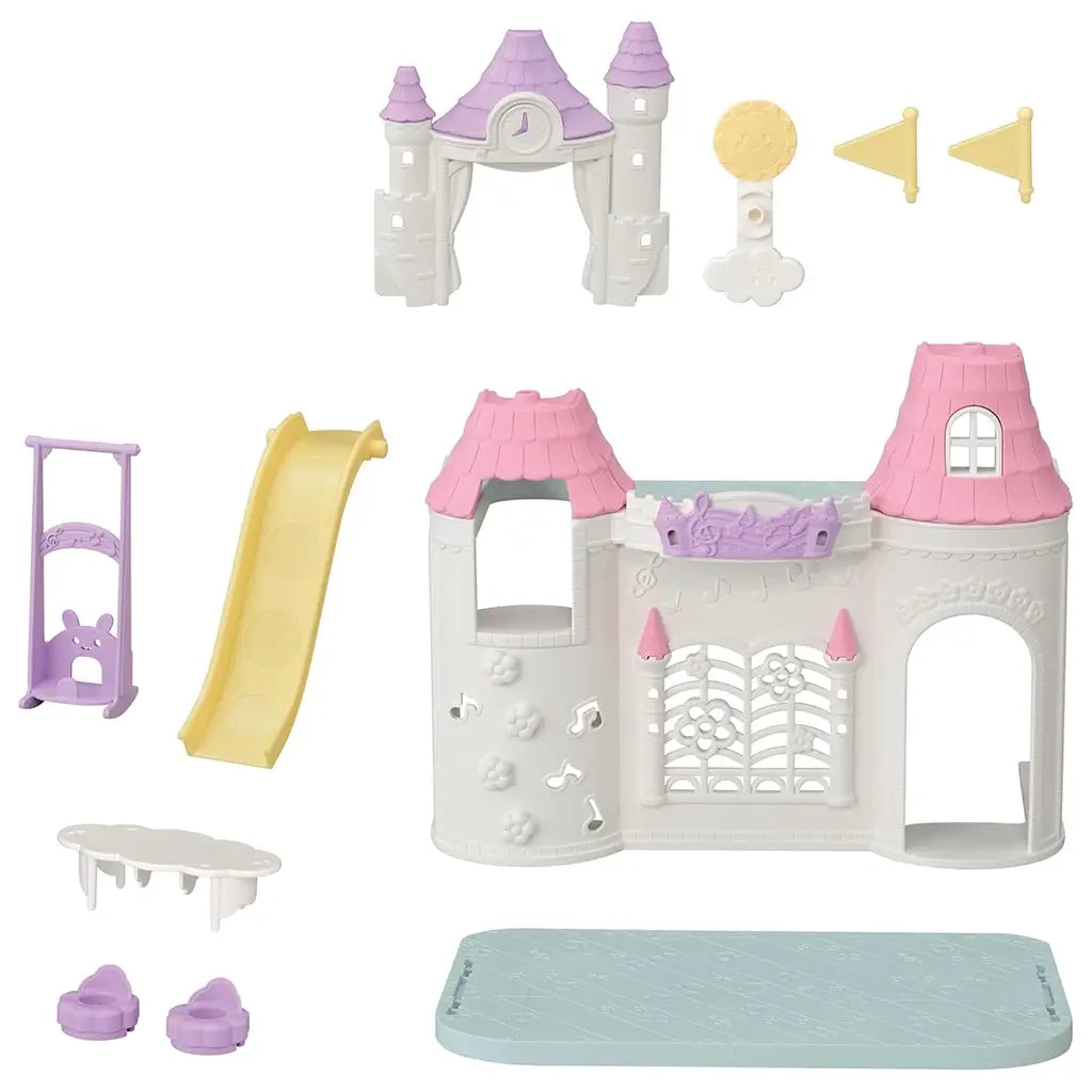 Calico Critters Playtime Castle Nursery contents