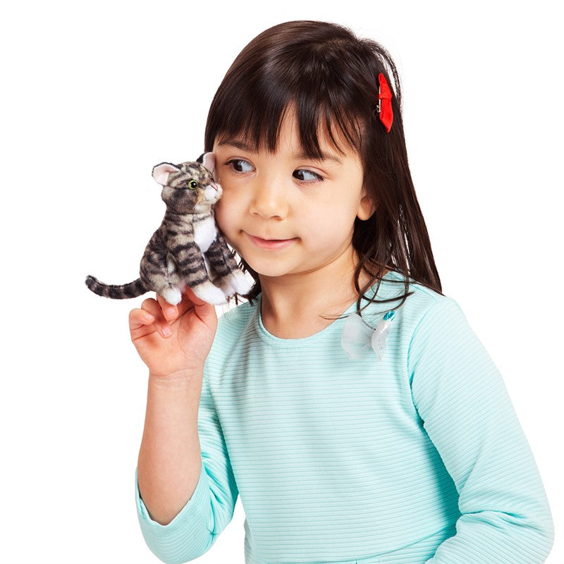 Mini Cat, Tabby Finger Puppet