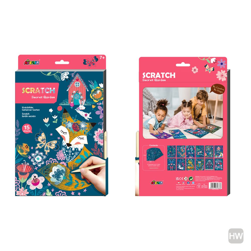 Scratch Large Book - Secret Garden