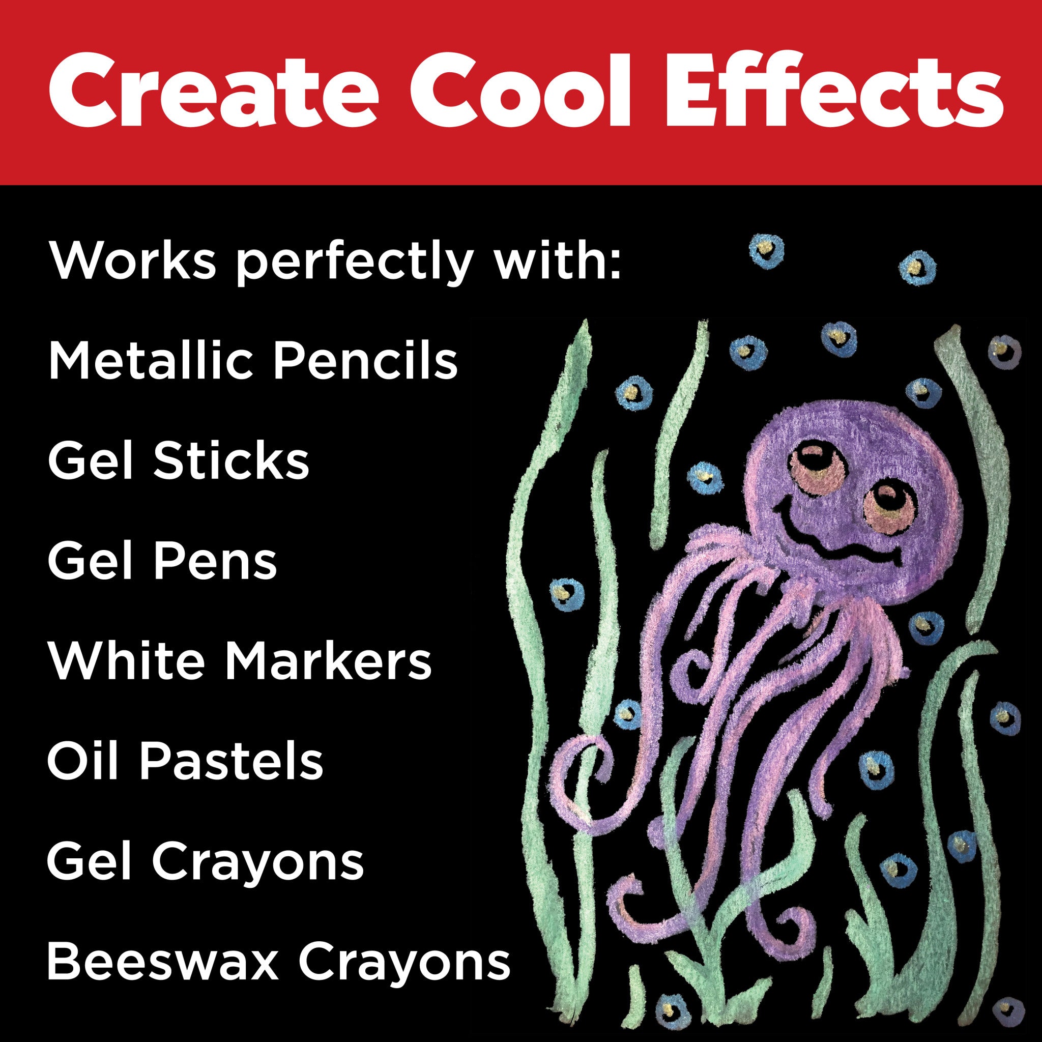 Black Paper Pad 9" x 12"