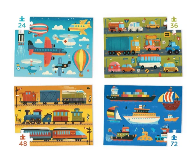 Four Puzzles / Vehicles