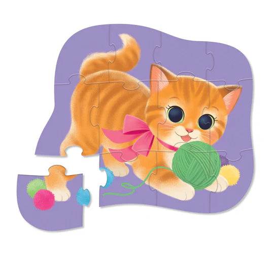 12-pc Mini Puzzle /Cute Kitten