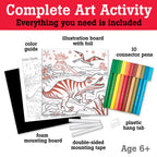 Color by Number - T-Rex Foil Fun