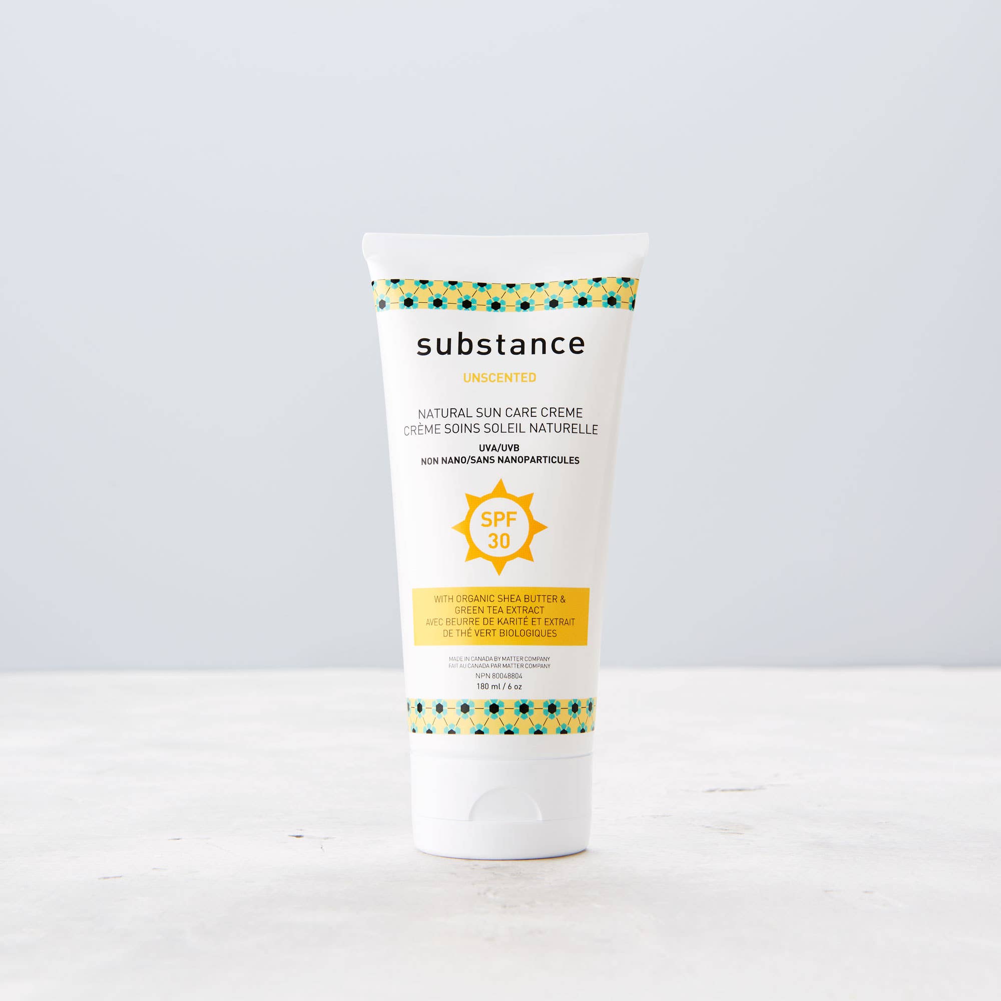 Unscented Natural Sun Care Creme