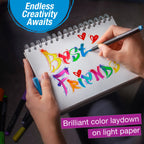 Black Edition Felt Tip Brush Pen - 10ct