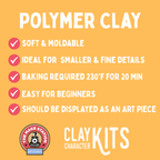 Axel the Axolotl DIY Polymer Clay Kit - Arts & Craft Kit