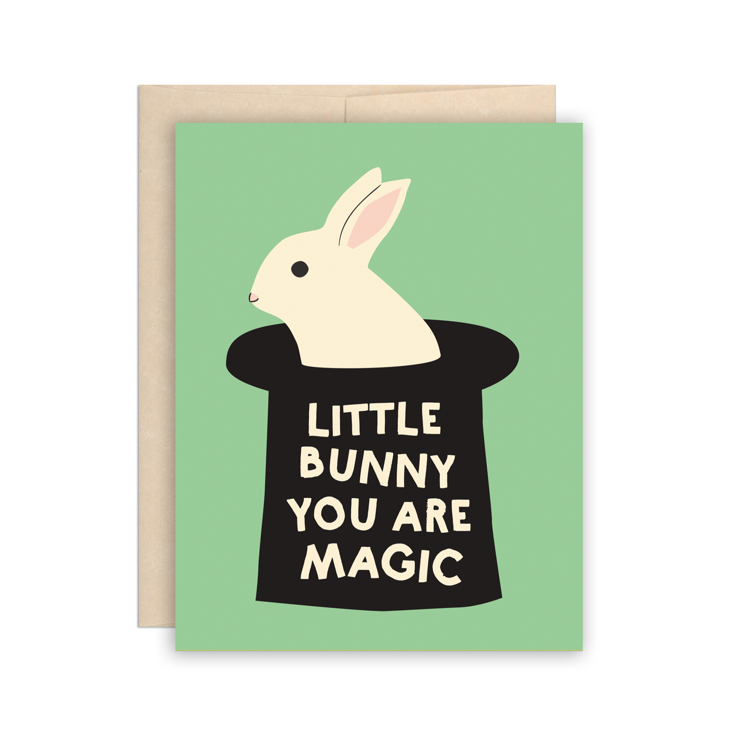 You Are Magic Bunny New Baby Congratulations Greeting Card