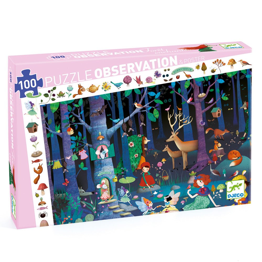 Observation puzzle / Enchanted forest / 100 pcs