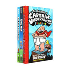 Dav Pilkey's Hero Collection: 3-Book Boxed Set (Captain Underpants #1, Dog Man #1, Cat Kid Comic Club #1)