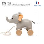 Pull Along Friends - Elephant - Wheeled Toy