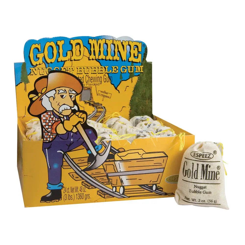 GOLD MINE GUM NUGGETS 24x 56g POUCH GW